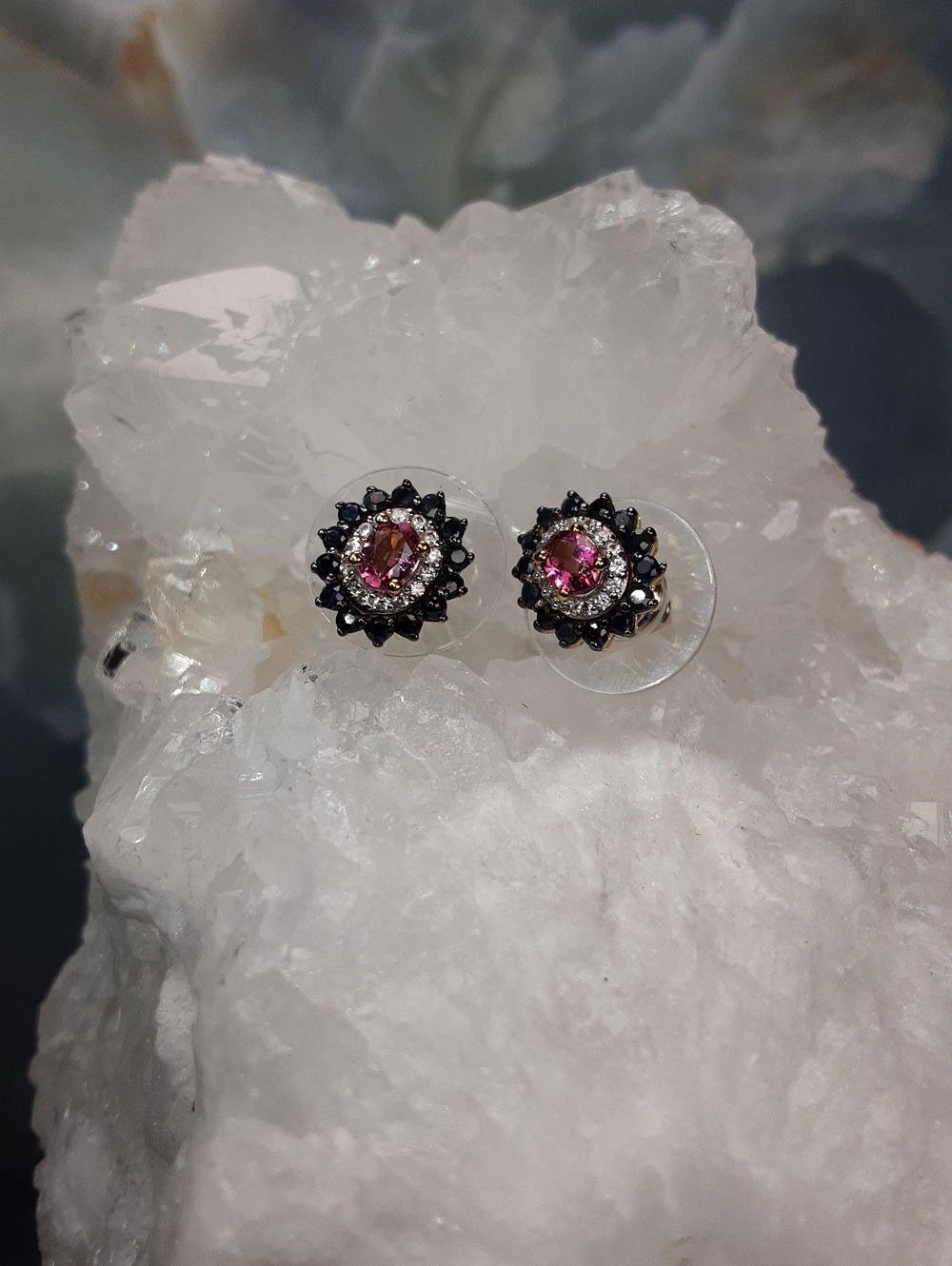 925 Gemstone Stud Earrings.